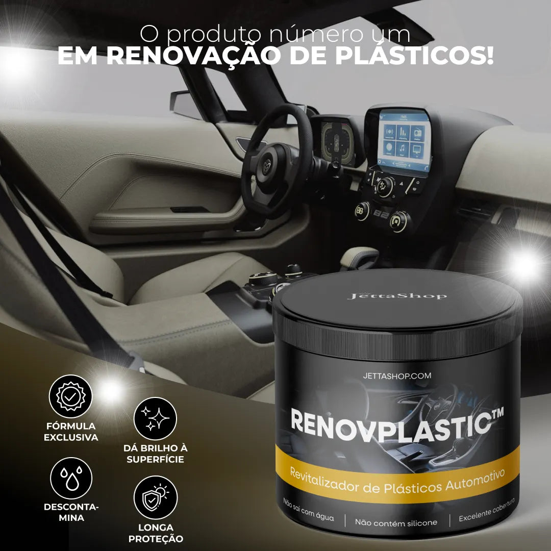 Renovador de Plástico Automotivo [Pague 1 Leve o DOBRO]