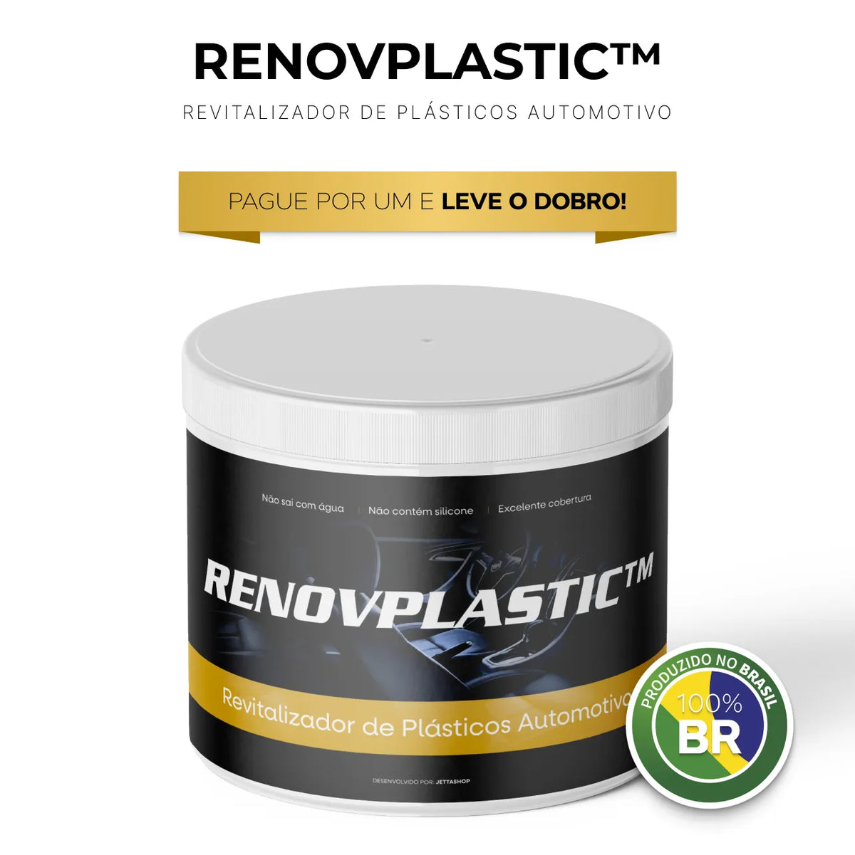 Renovador de Plástico Automotivo [Pague 1 Leve o DOBRO]