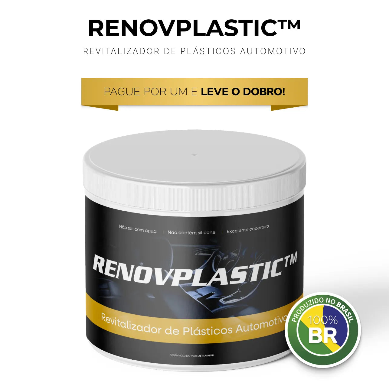 Renovador de Plástico Automotivo [Pague 1 Leve o DOBRO]